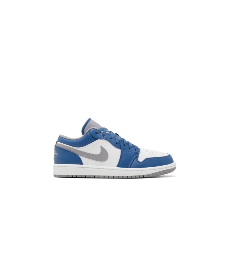 Air Jordan 1 Low GS 'True Blue Cement'