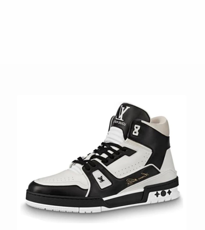 LOUIS VUITTON LV Trainer Hi 'Black White'