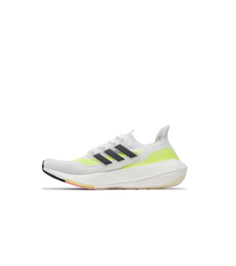 UltraBoost 21 'White Solar Yellow'