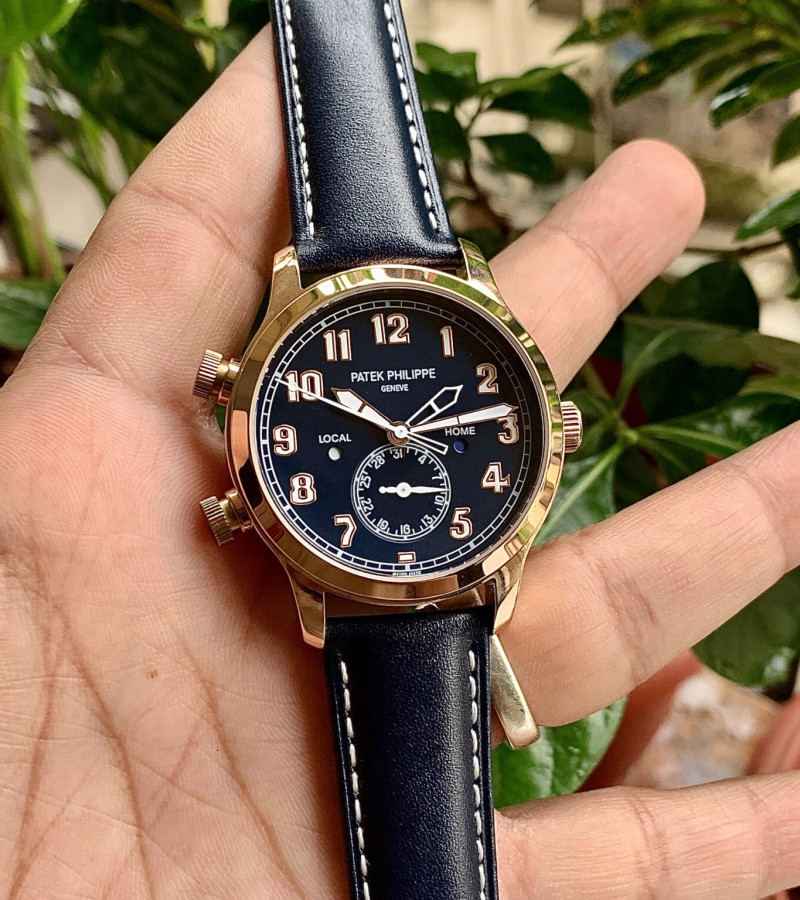 PATEK PHILIPPE CALATRAVA PILOT TRAVEL TIME ROSE GOLD
