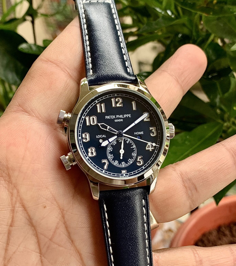 PATEK PHILIPPE CALATRAVA PILOT TRAVEL TIME BLACK
