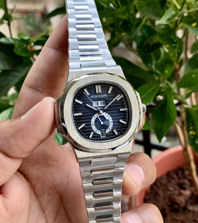 PATEK PHILIPPE MOON FACE SILVER-BLUE