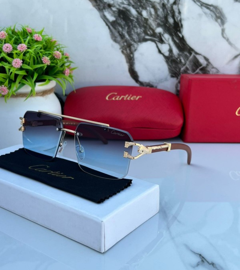 Cartier Wooden Panther blue Shaded