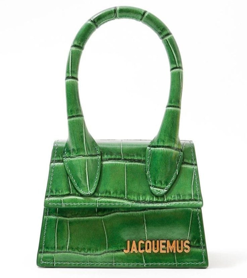 Jacquemus Le Chiquito Croco Small Handbag With OG Box