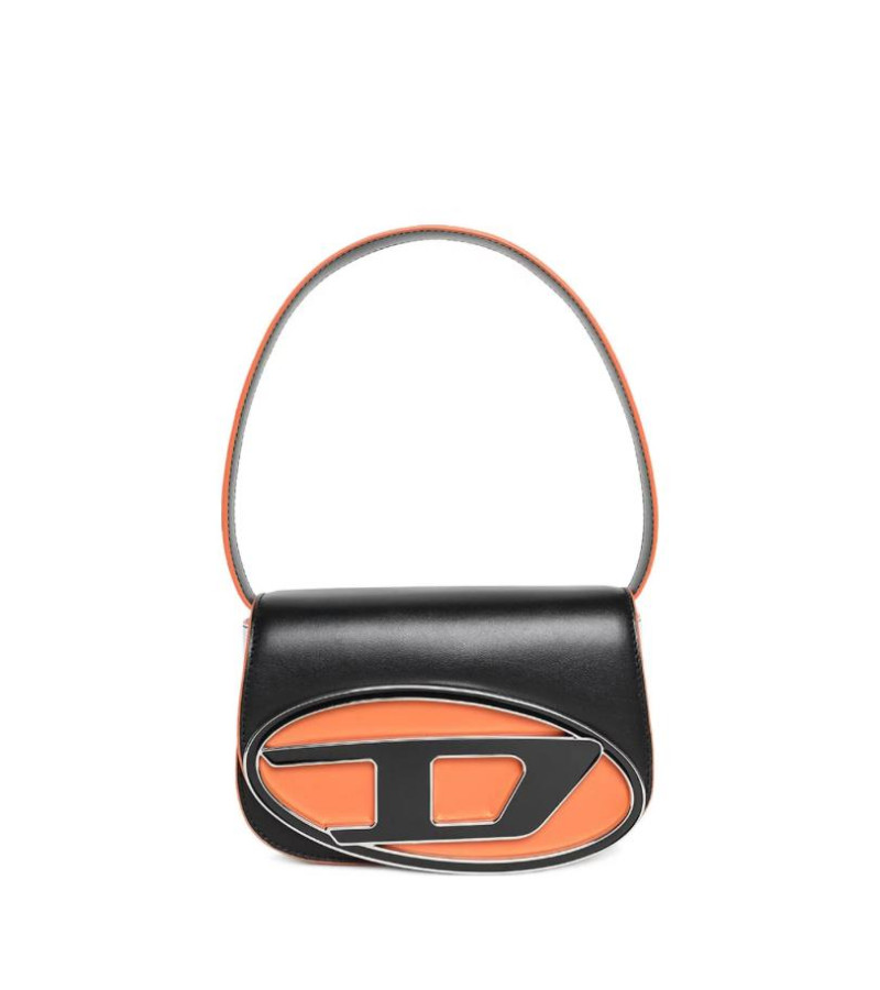 Diesel Shoulder Black Orange Bag With OG Box & Dust Bag & Extra Shoulder Strap