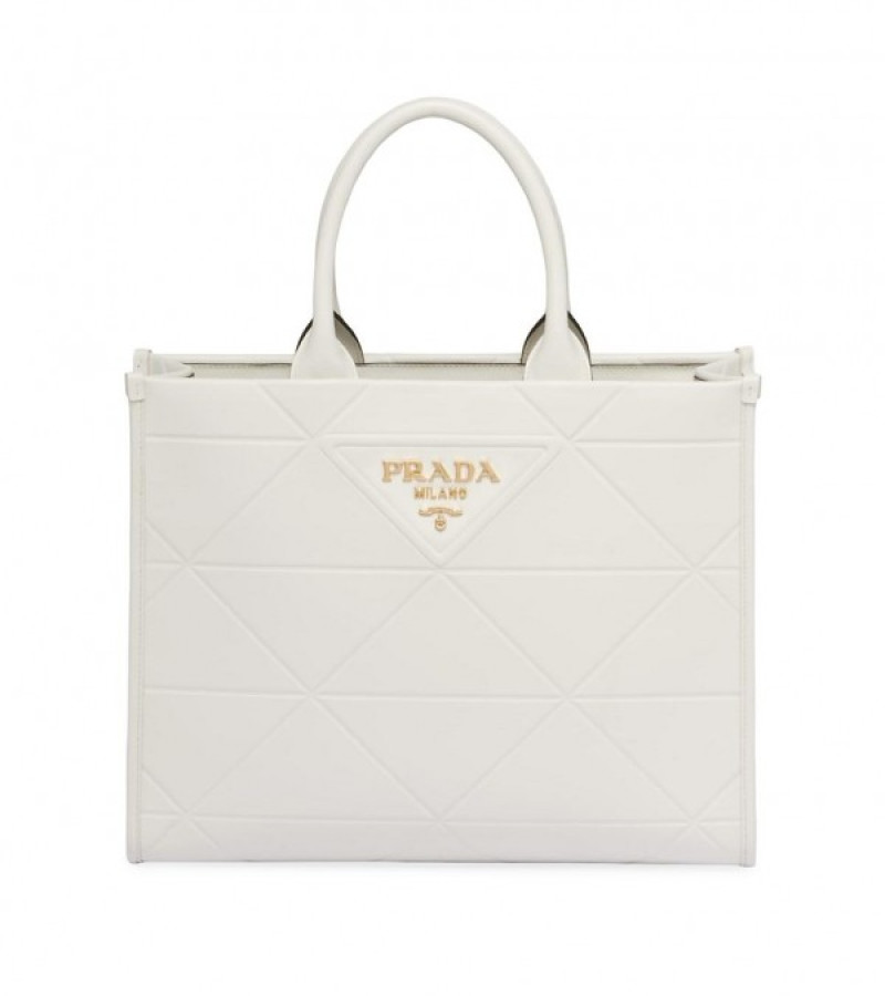Prada Leather Symbole bag White