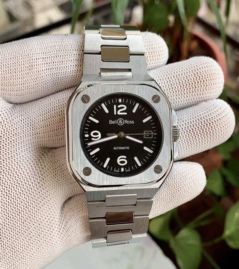 BELL & ROSS URBAN BR-05 SILVER-BLACK AUTOMATIC